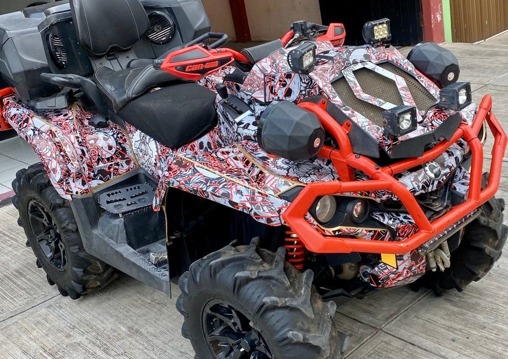 CAN AM BRP OUTLANDER 650 800 1000 MAX XMR 2020-2022 ATV Graphics Template Vector
