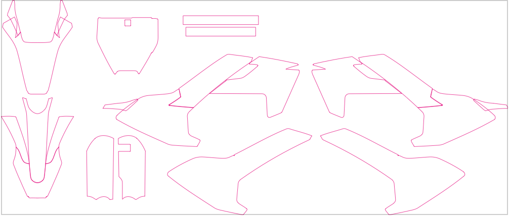 Husqvarna TC 50 MX Motocross 2017 2018 2019 2020 2021 2022 Graphics Template