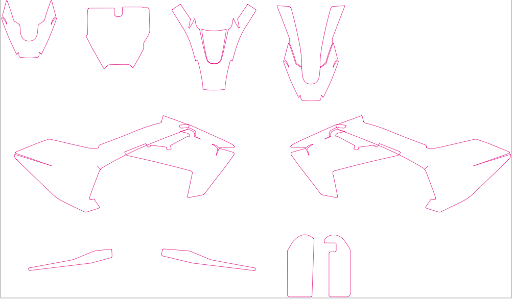 Husqvarna TC 65 MX Motocross 2016 2017 2018 2019 2020 2021 Graphics Template