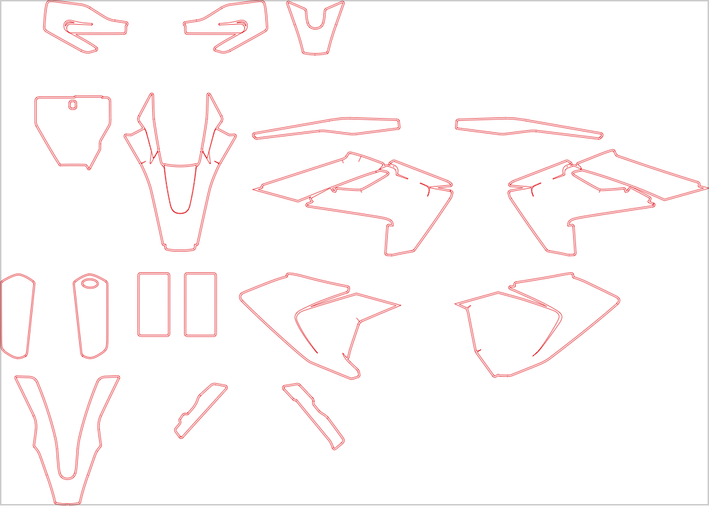 Husqvarna TC FC MX Motocross All Models 2016 2017 2018 Graphics Template