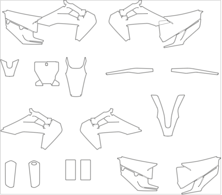 Husqvarna TC FC MX Motocross All Models 2019 2020 2021 2022 Graphics Template