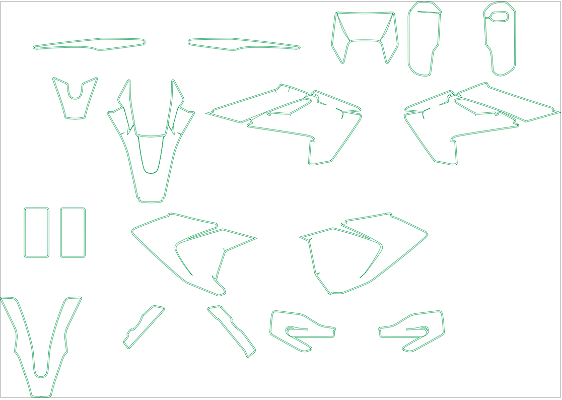 Husqvarna TE FE TX Enduro All Models 2017 2018 2019 Graphics Template