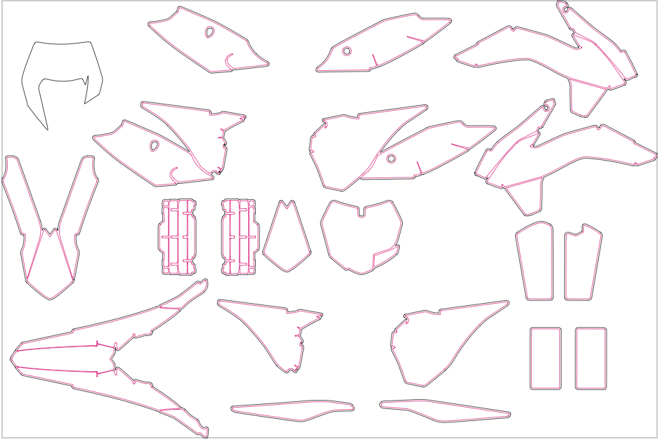 KTM EXC EXCF SX SXF 2013 2014 2015 2016 Graphics Template