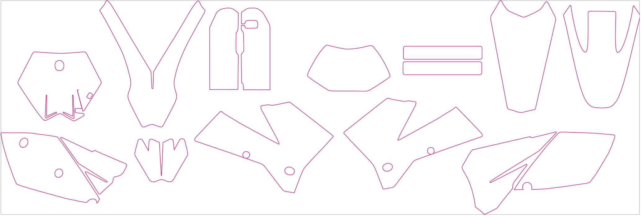 KTM EXC XC XCF Enduro All Models 2004 2005 2006 2007 Graphics Template