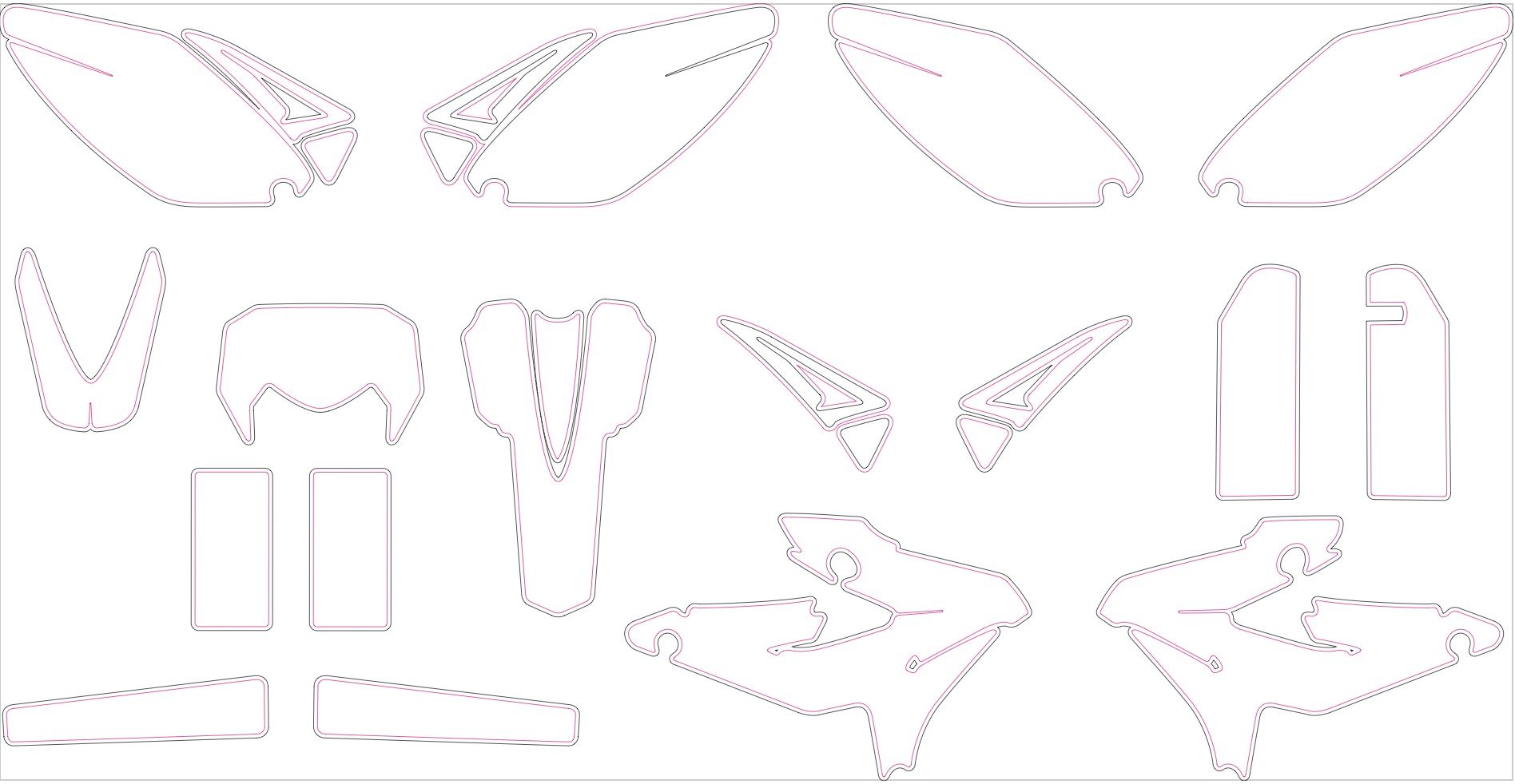 Sherco SE 450 510 Enduro 2009 2010 2011 2012 2013 2014 Graphics Template