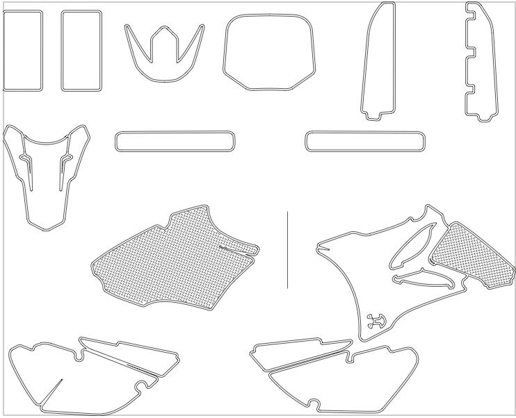 Yamaha YZ 85 MX Motocross 2002 2003 2004 2005 2006 2007 2008 2009 2010 2011 2012 2013 2014 Graphics Template