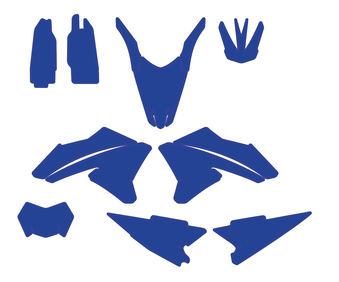 Yamaha WRX WRR 250 WR250X WR250R 2013 Graphics Template