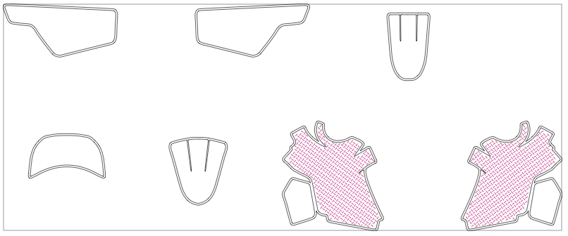 Yamaha PW 50 MX Motocross 2018 Graphics Template