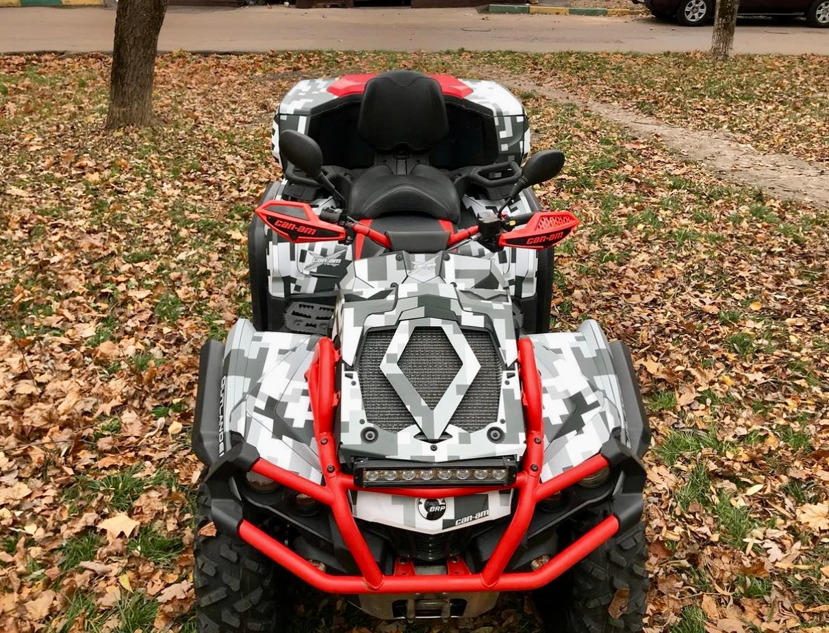 CAN AM BRP OUTLANDER 650 800 1000 MAX XMR 2020-2022 ATV Graphics Template Vector
