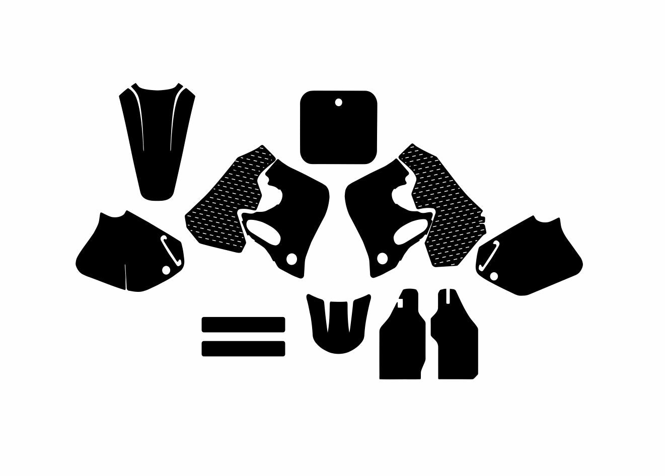 HONDA CR125 250 1993-1994 graphics template