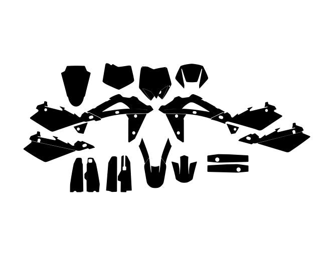 HUSQVARNA TC TE 250 450 2005-2007 template vector