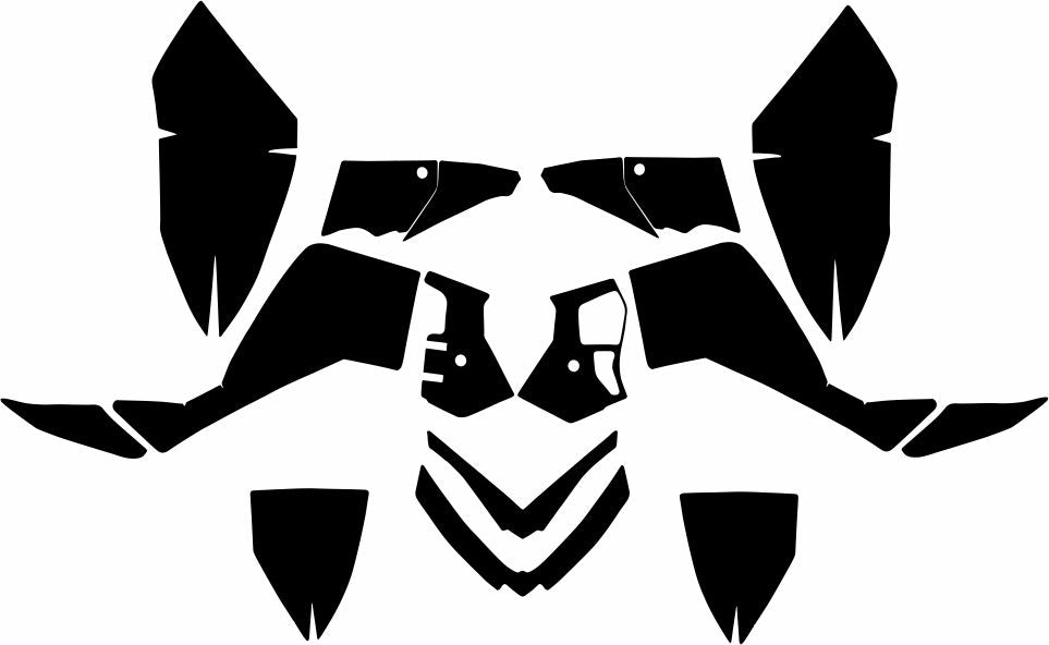 POLARIS OUTLAW 450 500 505 525 2006-2008 ATV Graphics Template Vector