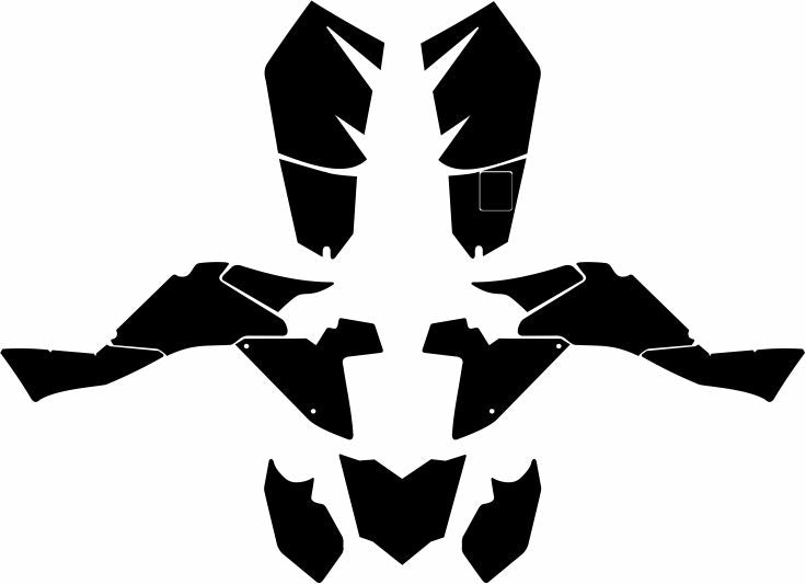 SUZUKI LTZ 400 2009-2015 ATV Graphics Template Vector