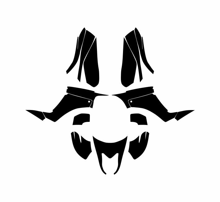 SUZUKI LTZ 250 QUADSPORT ATV Graphics Template Vector