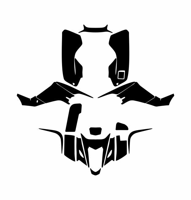 SUZUKI LTZ 400 KFX 400 2003-2008 ATV Graphics Template Vector