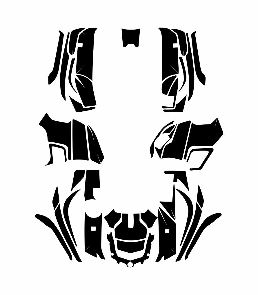 YAMAHA GRIZZLY 550 700 2007-2015 ATV Vector Graphics Template