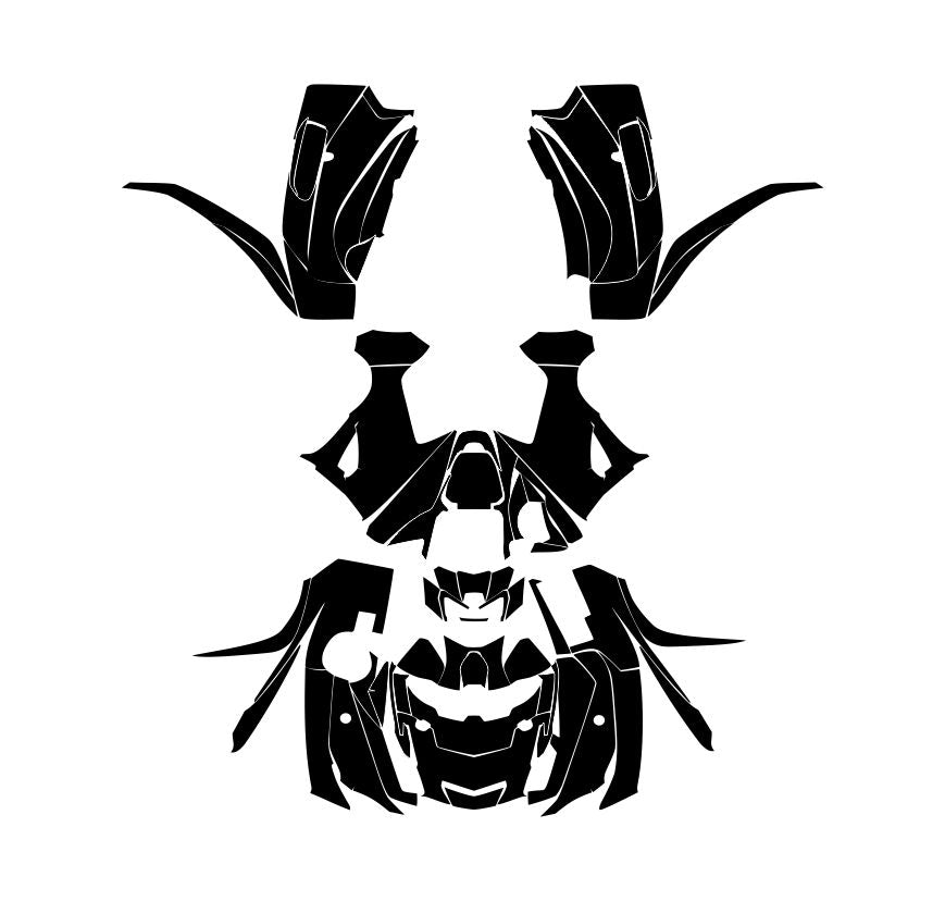 YAMAHA GRIZZLY 700 2016-2020 ATV Vector Graphics Template