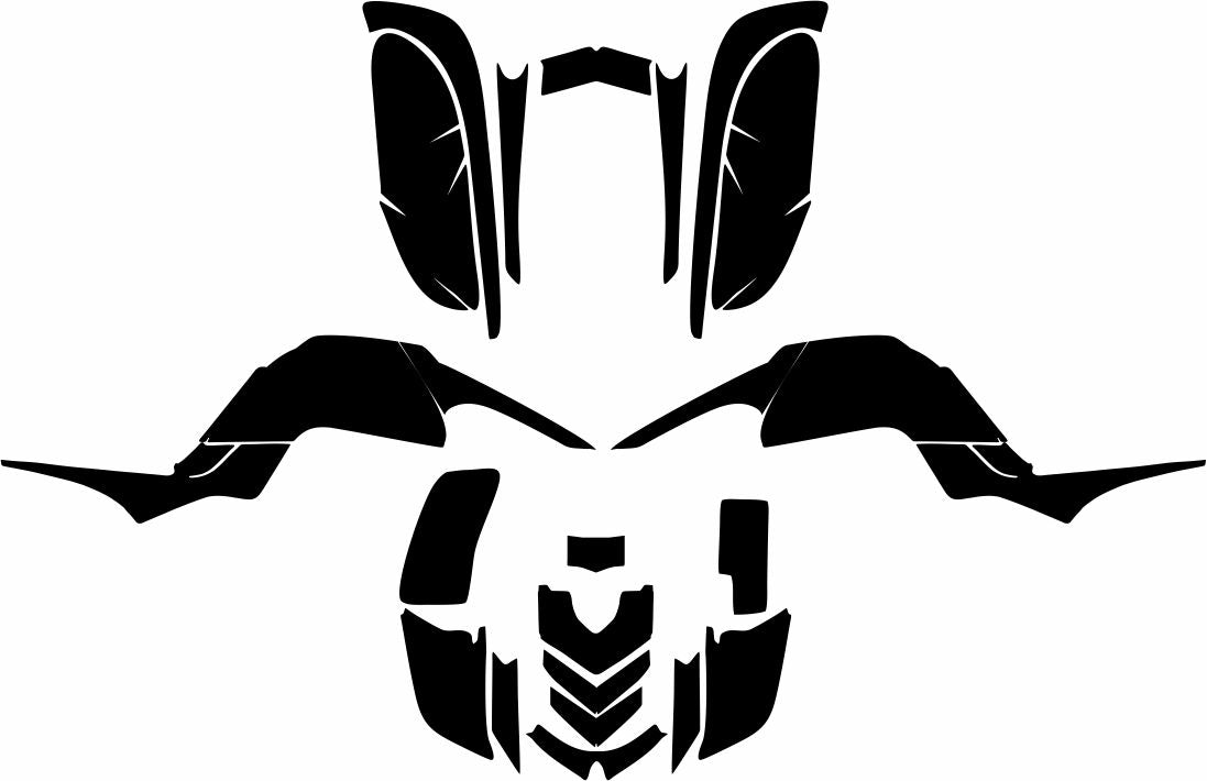 YAMAHA RAPTOR 660 ATV Vector Graphics Template