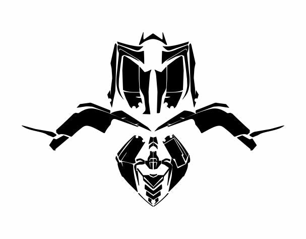 YAMAHA RAPTOR 90 2009-2015 ATV Vector Graphics Template