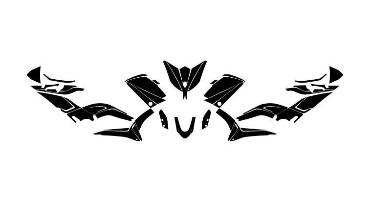 Yamaha TMAX (2012-2016) Maxi Scooter Graphics Template Vector