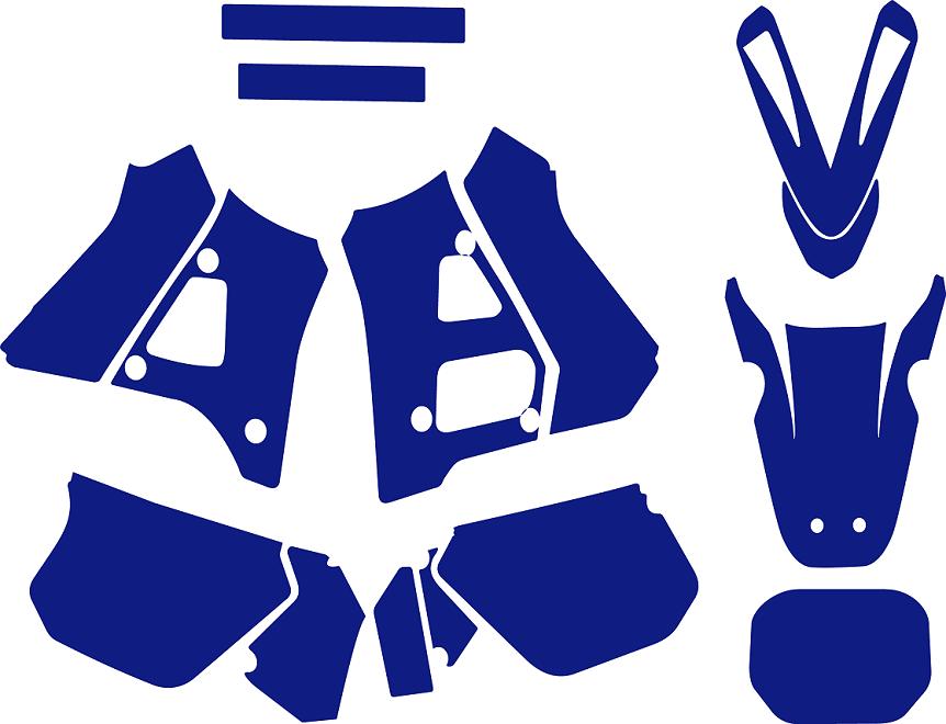 YAMAHA DT 125 R DTR 1991-2003 Graphics Template