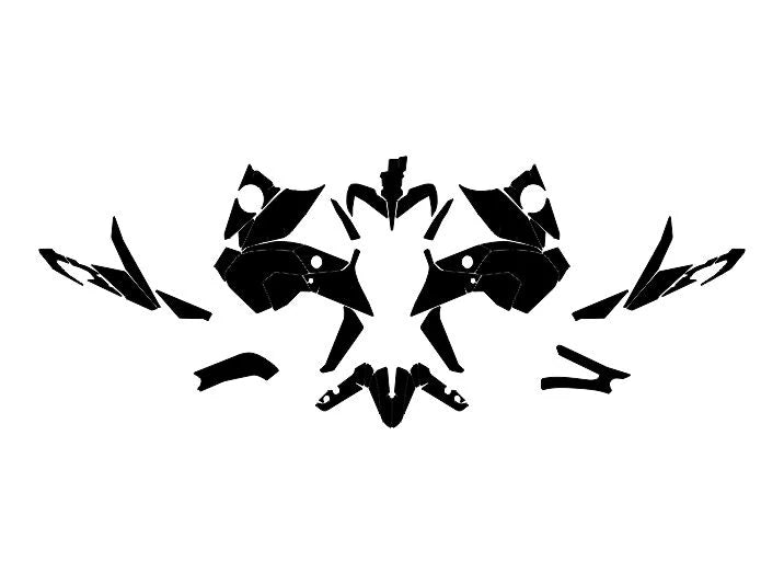 YAMAHA MT 09 FZ 09 2017-2020 Street Bike Graphics Template Vector