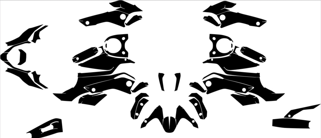 YAMAHA MT-07 (2014-2015-2016-2017) Street Bike Graphics Template Vector