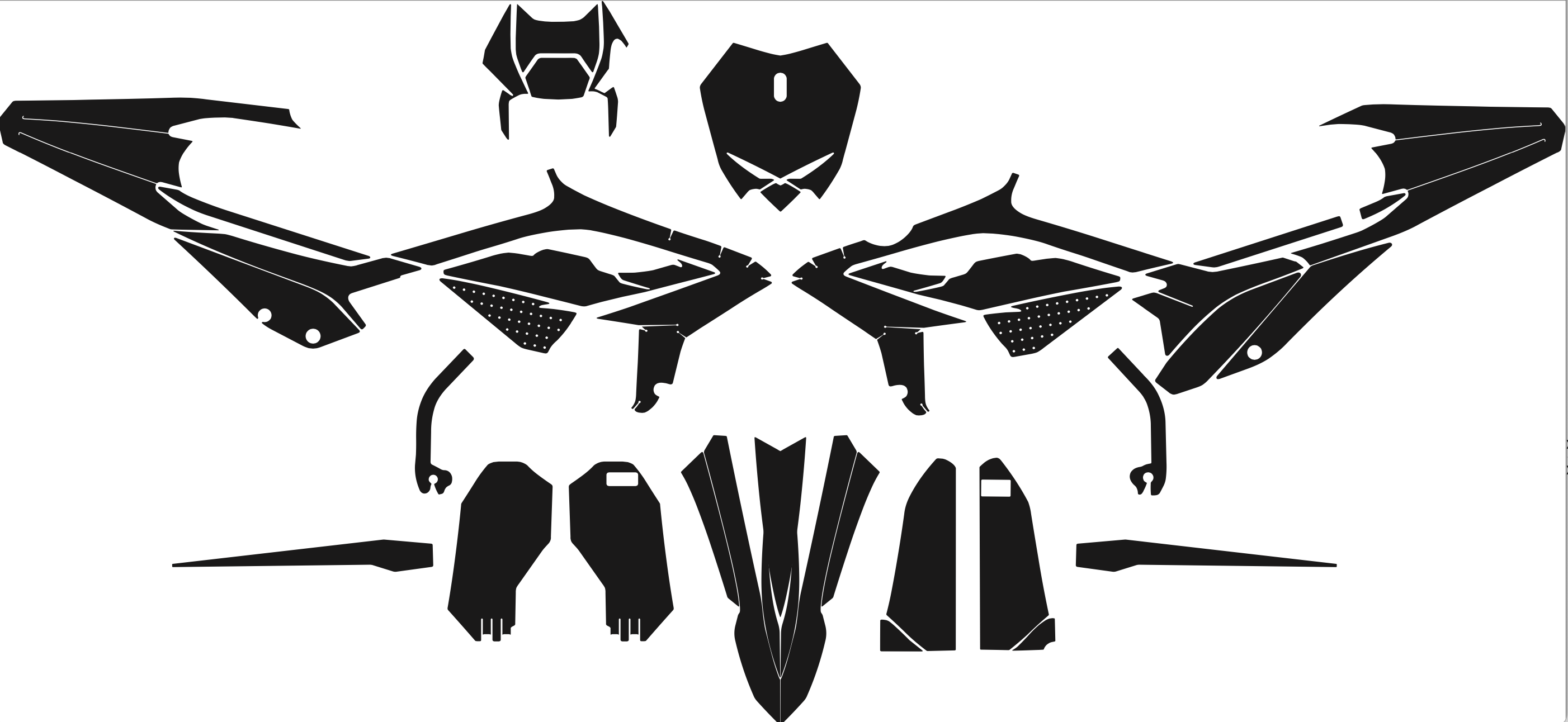 BETA 2023 ENDURO MX SUPERMOTO Graphics Template Vector