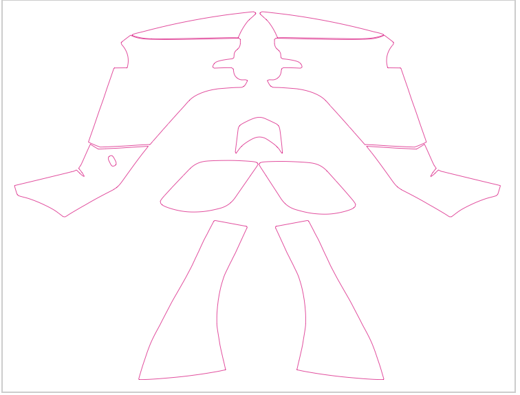 Kawasaki KFX 400 ATV Graphics Template Vector