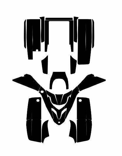 YAMAHA BLASTER YFS 200 1988-2006 ATV Vector Graphics Template