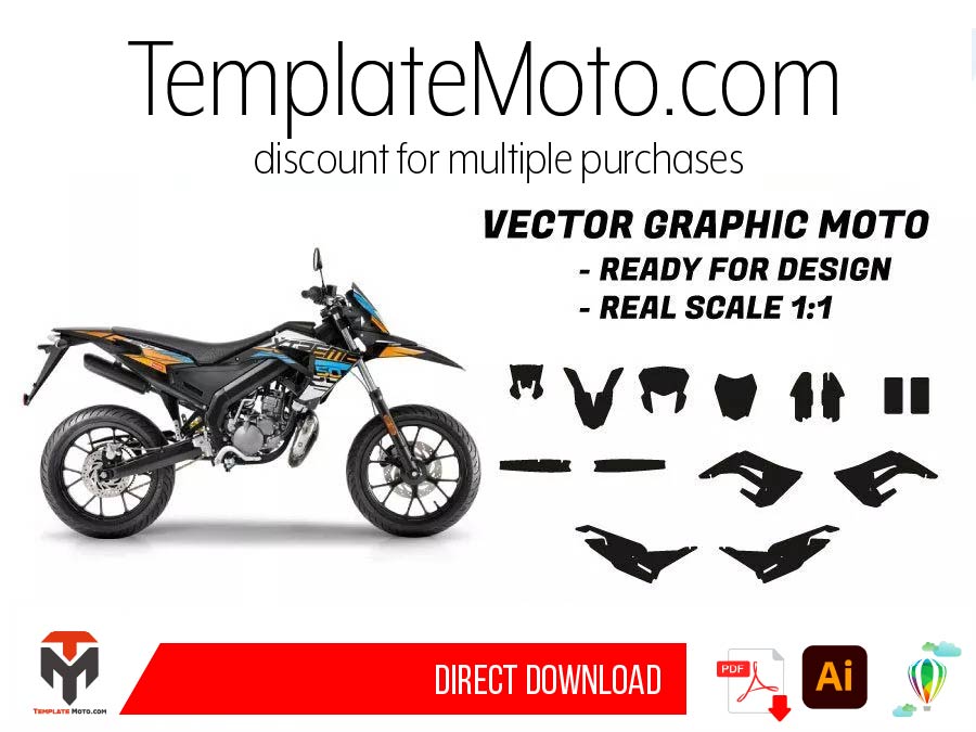 Derbi Xtreme / Racing 2018 2019 2020 2021 Graphics Template
