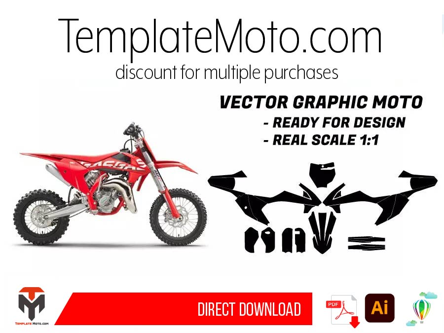 Gasgas 65 MC (2021-2022) Graphics Template Vector