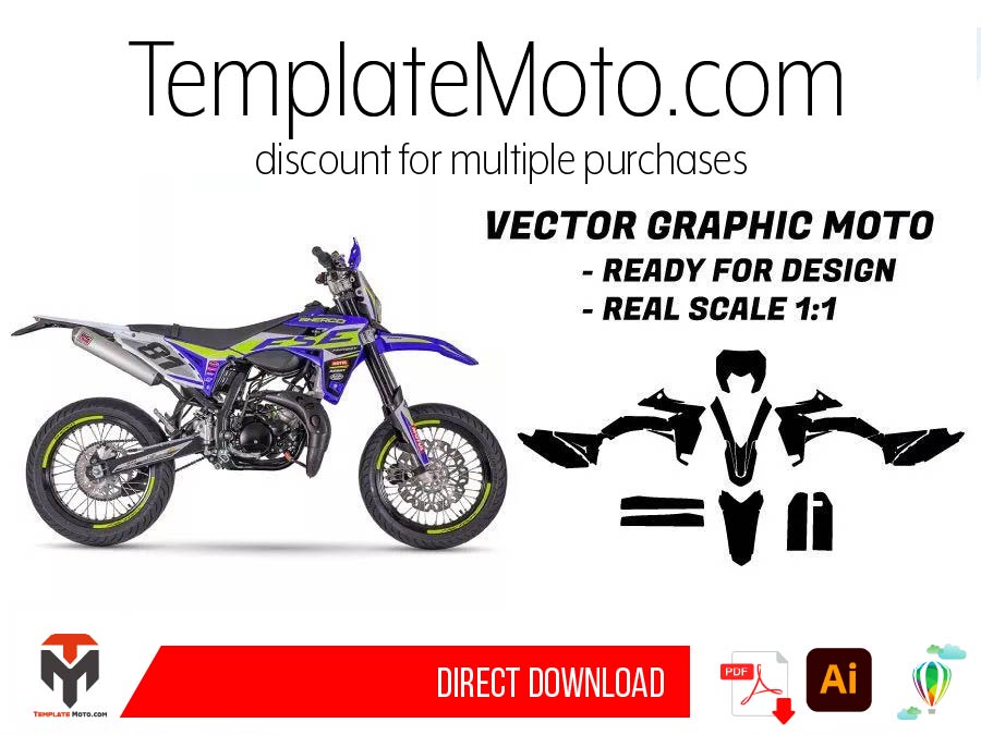 Sherco SE-R SM-R 2013-2019 Template Graphics