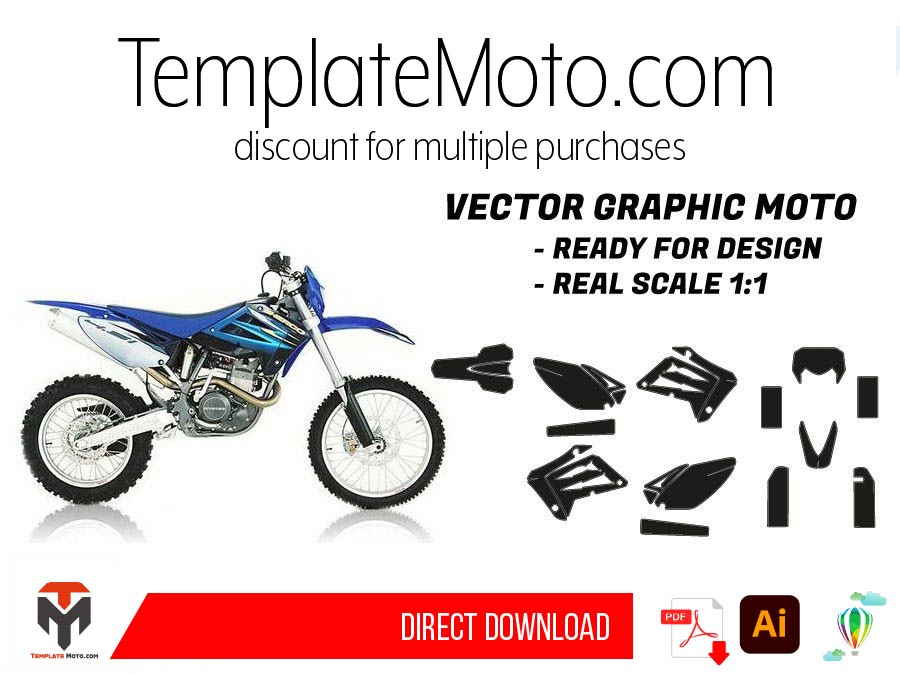 Sherco 250-300-450-510 SE (2005-2008) Graphics Template