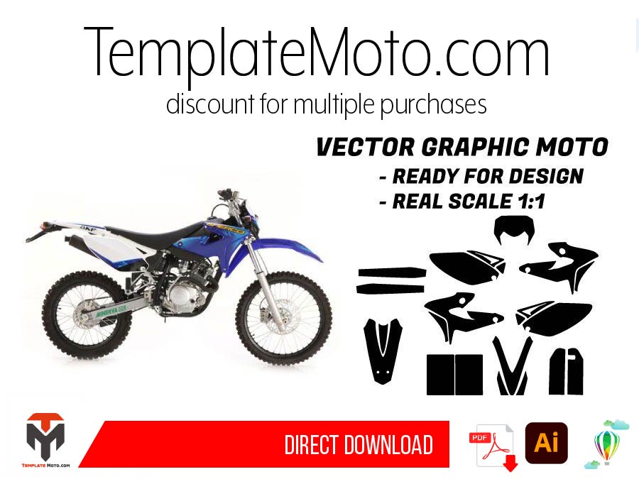 Sherco SE 250 300 450 510 Enduro 2009 2010 2011 Graphics Template