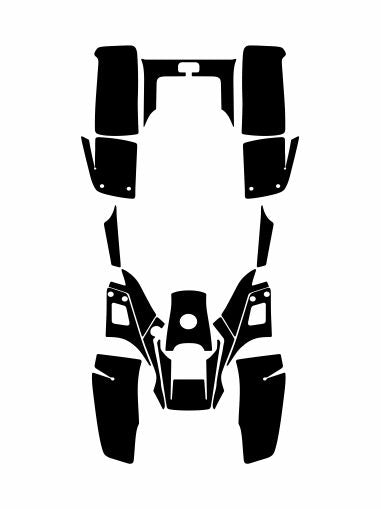 YAMAHA WARRIOR 350 ATV Vector Graphics Template