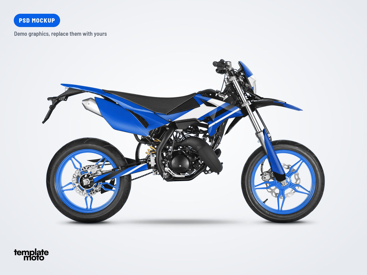 Beta MT 50 ST 2018-2022 PSD mockup with the TemplateMoto demo graphics kit
