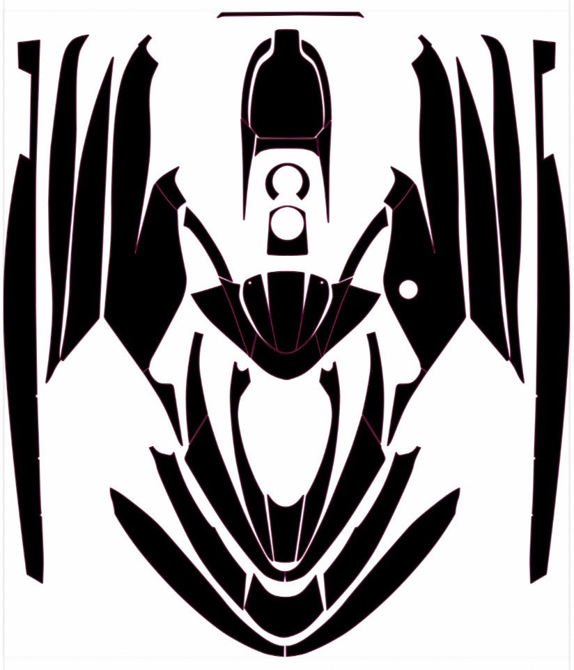 SEA DOO XP 1997-2004 Jetski Graphics Template Vector