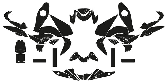 KAWASAKI Z750 Z 750 2007-2022 Graphics Template Vector