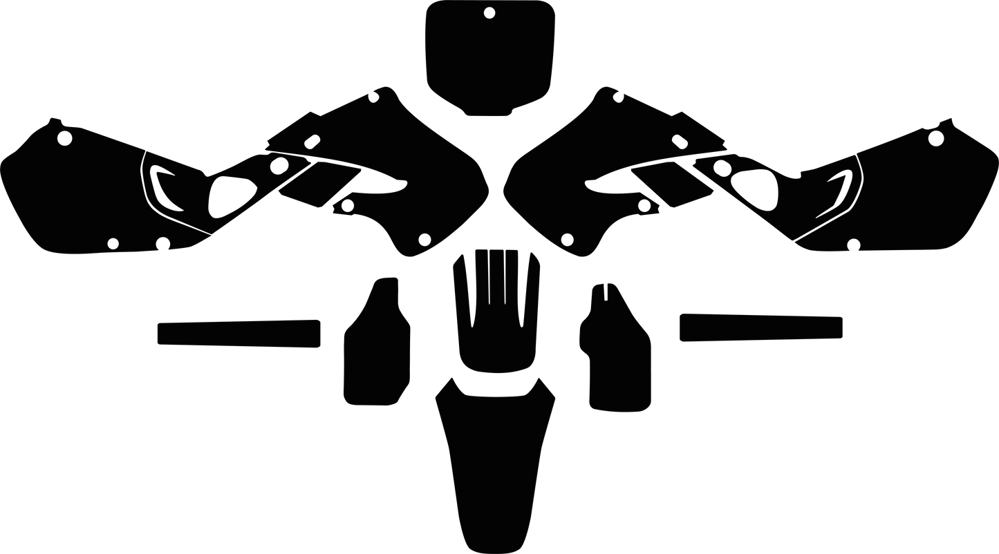 Honda CR 125 1998 1999 CR 250 1997 1998 1999 Template Graphics