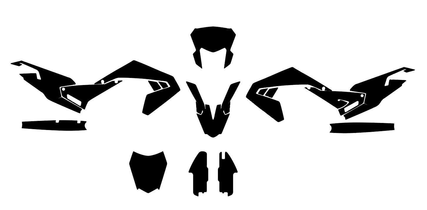 Aprilia 50 SX / RX (2018-2023) Graphics Template Vector Enduro