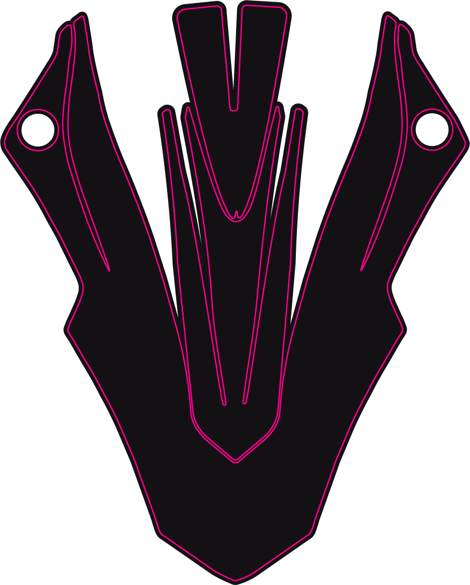 ACERBIS EVOLUTION - SUPERMOTO FRONT FENDER TEMPLATE