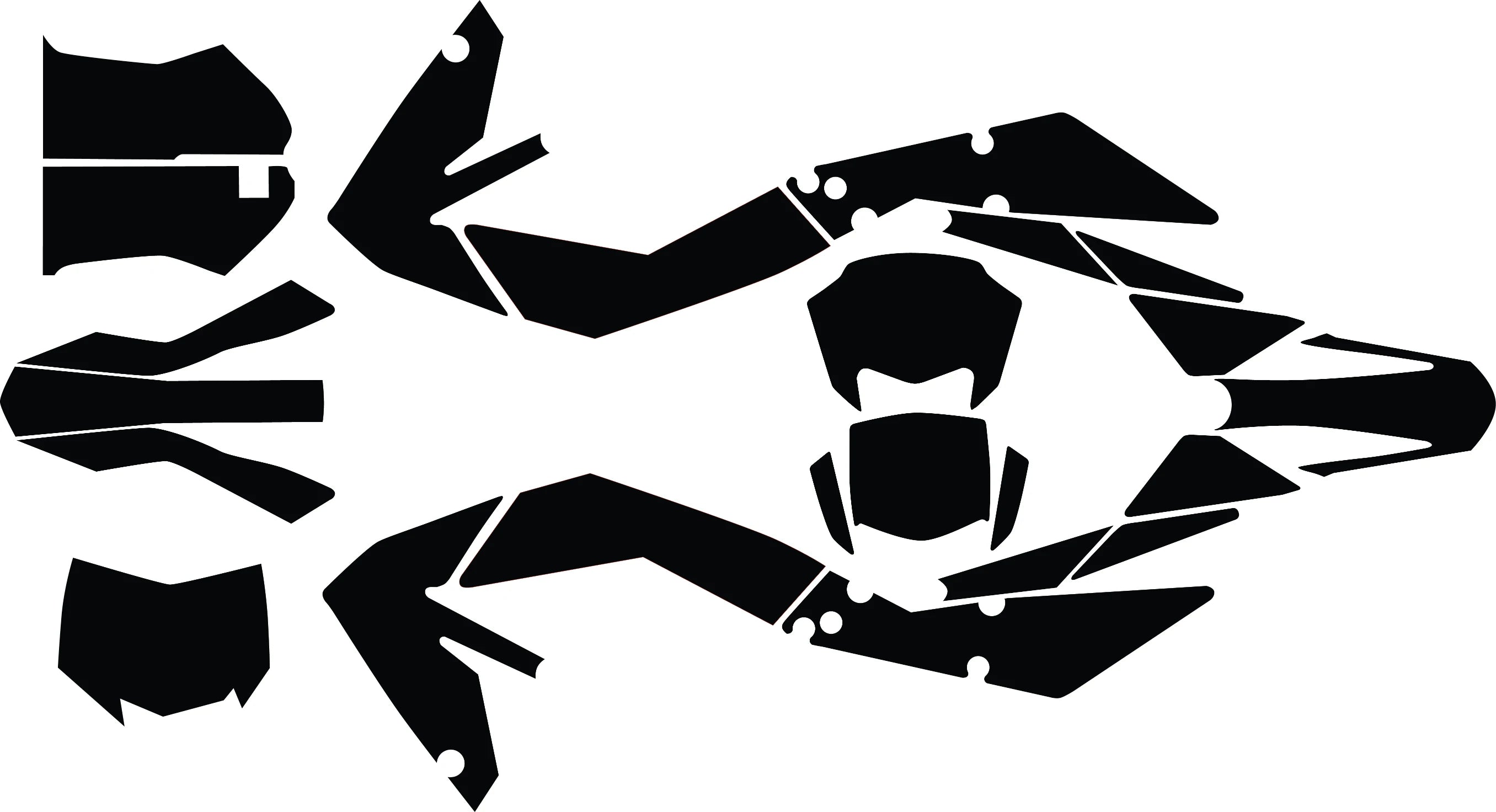 APRILIA SXV RXV 450 550 ENDURO MX SUPERMOTO Graphics Template Vector