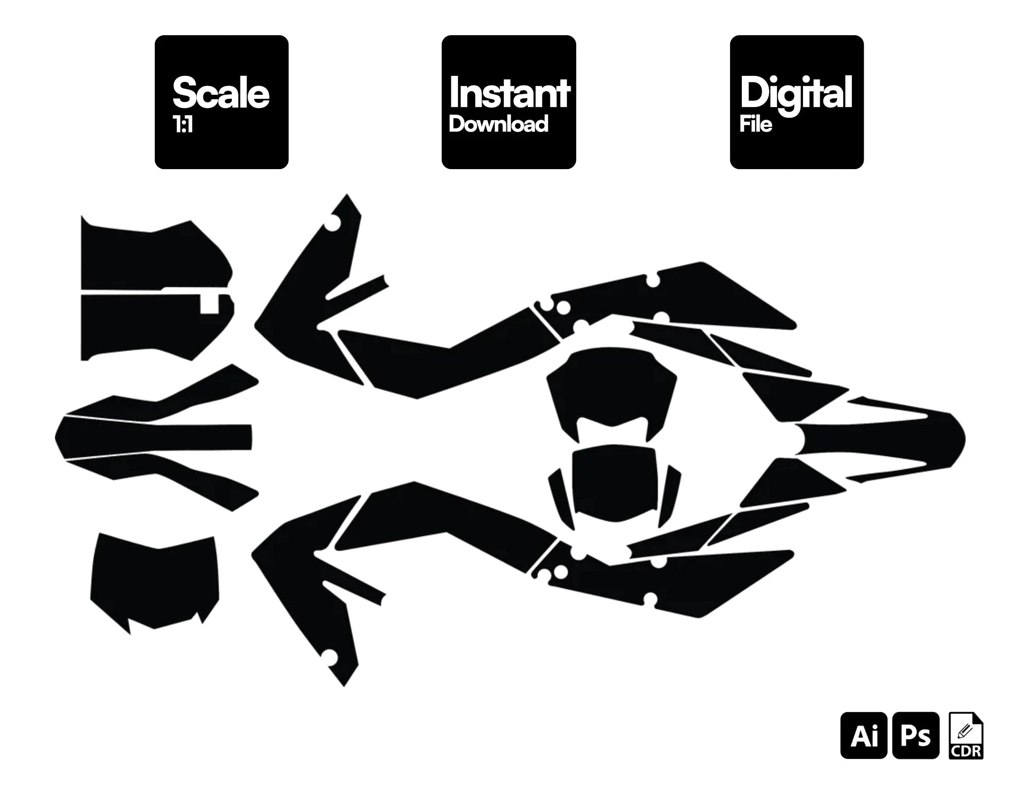 Aprilia SXV 450 RXV 550 2006-2013 Graphics Template Vector Enduro