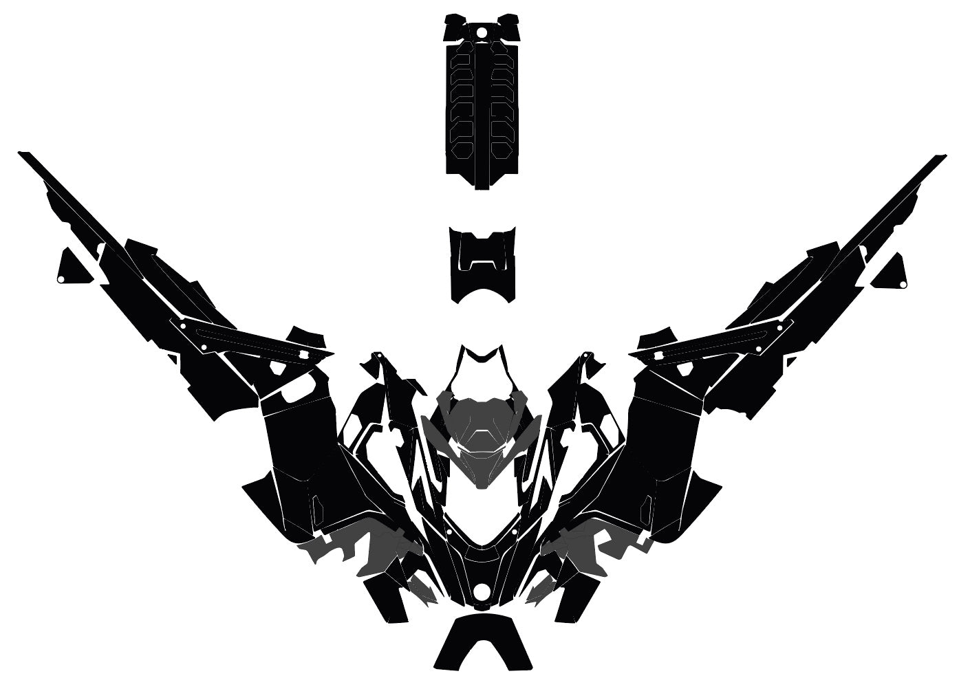 LYNX BOONDOCKER RADIEN-RE-DS-RAVE 2018-2022 Template vector graphics