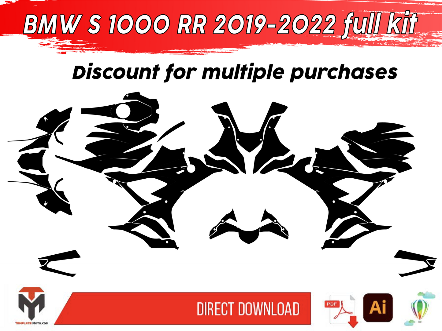 BMW S 1000 RR 2019-2022 Original Fairing S1000RR full kit