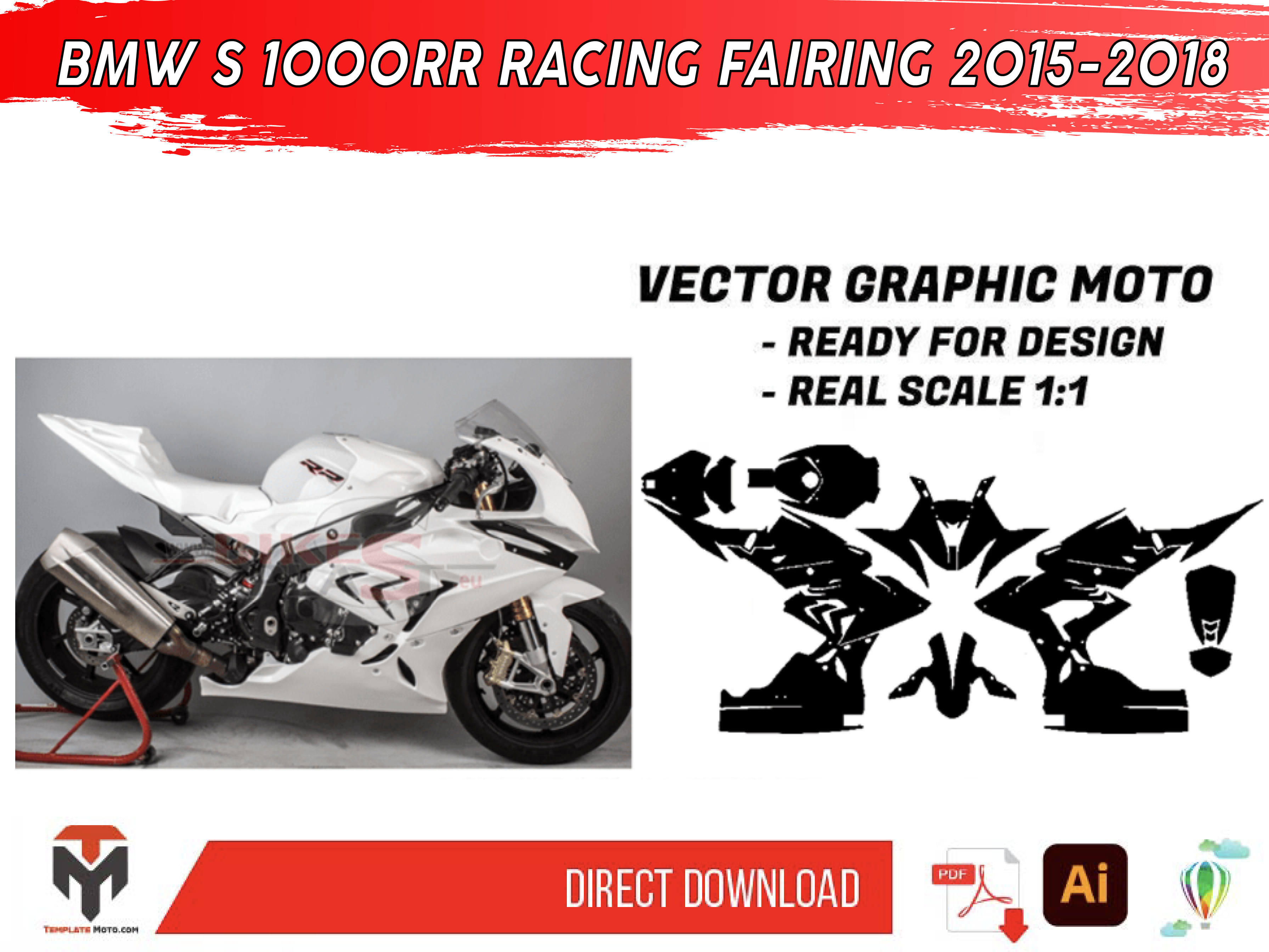 BMW S 1000RR RACING FAIRING 2015-2018