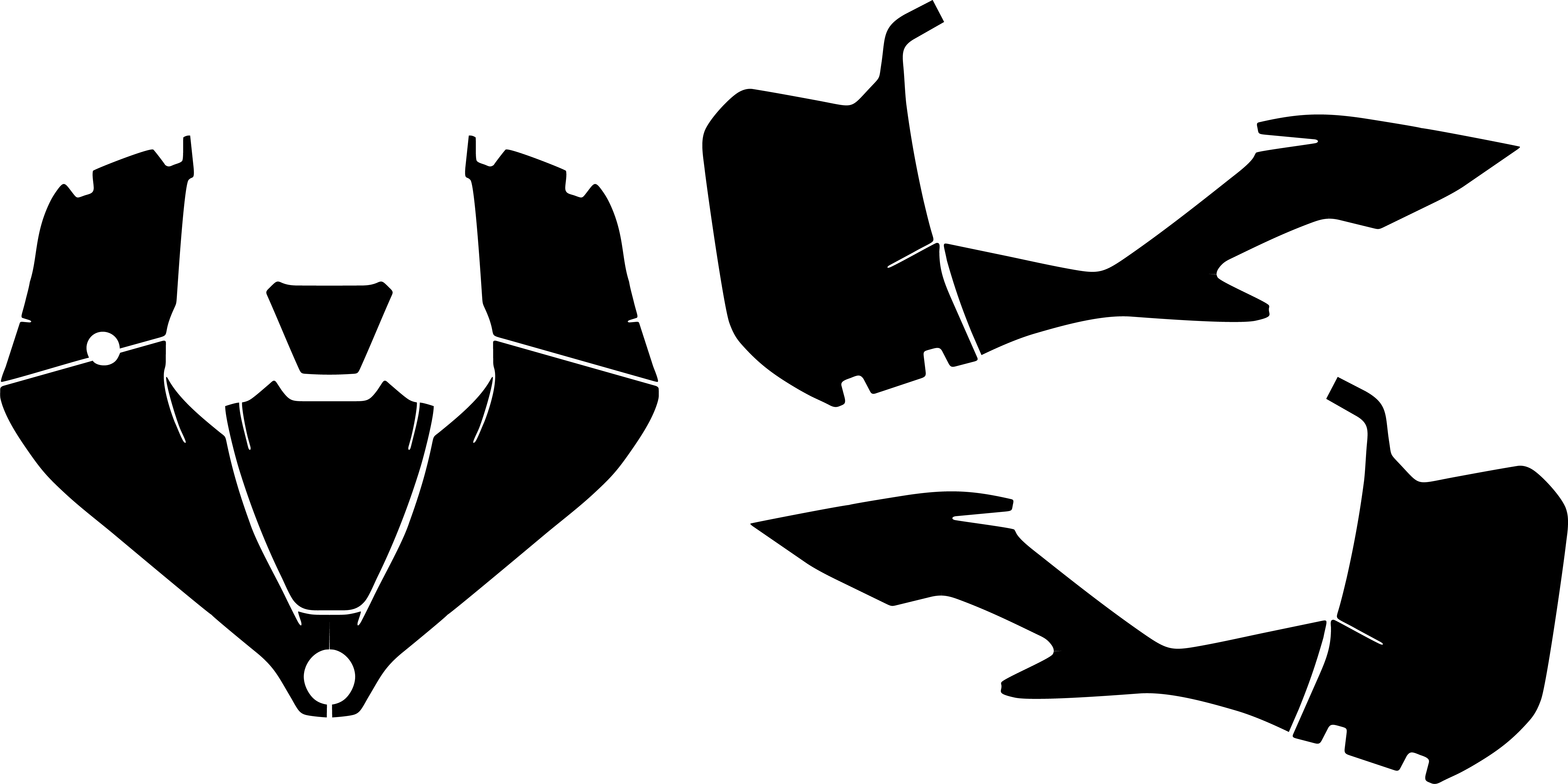 CFMOTO CFORCE 110 EFI GAS MODEL Template vector graphics