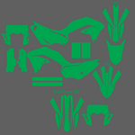 KAWASAKI KLX 230 SM 2020-2023 Graphics Template Vector