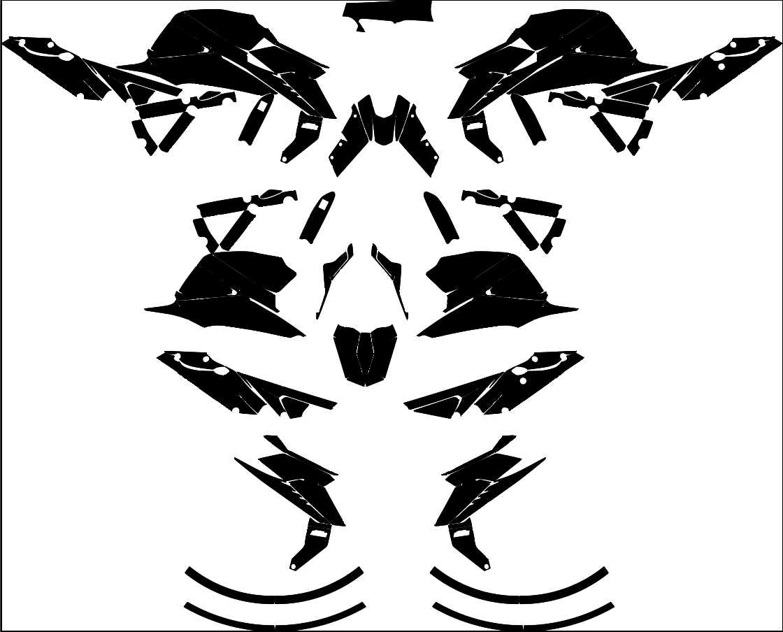 KTM 1390 SUPERDUKE R 2024 Streetbike Graphics Template Vector